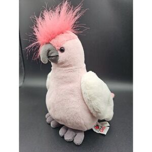 GANZ Webkinz Pink Cockatoo Bird 10" Stuffed Animal Parrot Plush FF